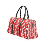 F-FIVE TRAVEL BAG RED/WHITE with Black Straps