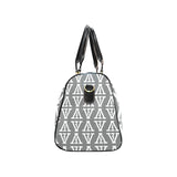 F-FIVE TRAVEL BAG GREY/WHITE with Black Straps