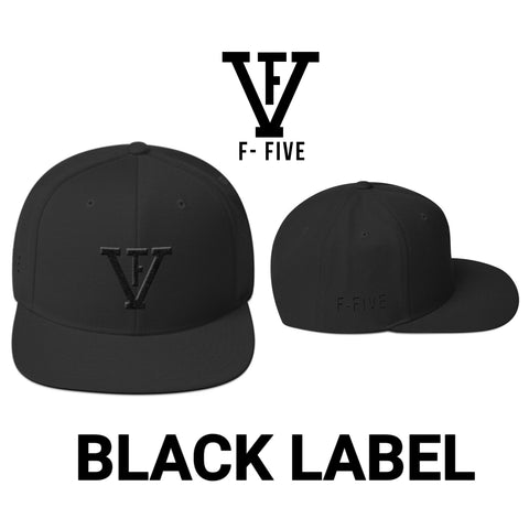 Black Label F-FIVE Snapback Hat
