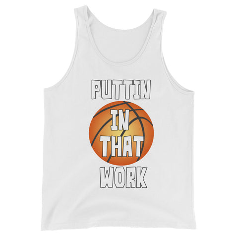 Puttin In That Work Graphic Tank Tops for Men
